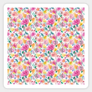 Flirty floral watercolour small Sticker